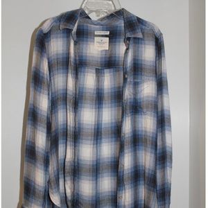 Blue American Eagle Flannel